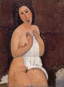 Amedeo Modigliani Nu assis a la chemise oil painting on canvas
